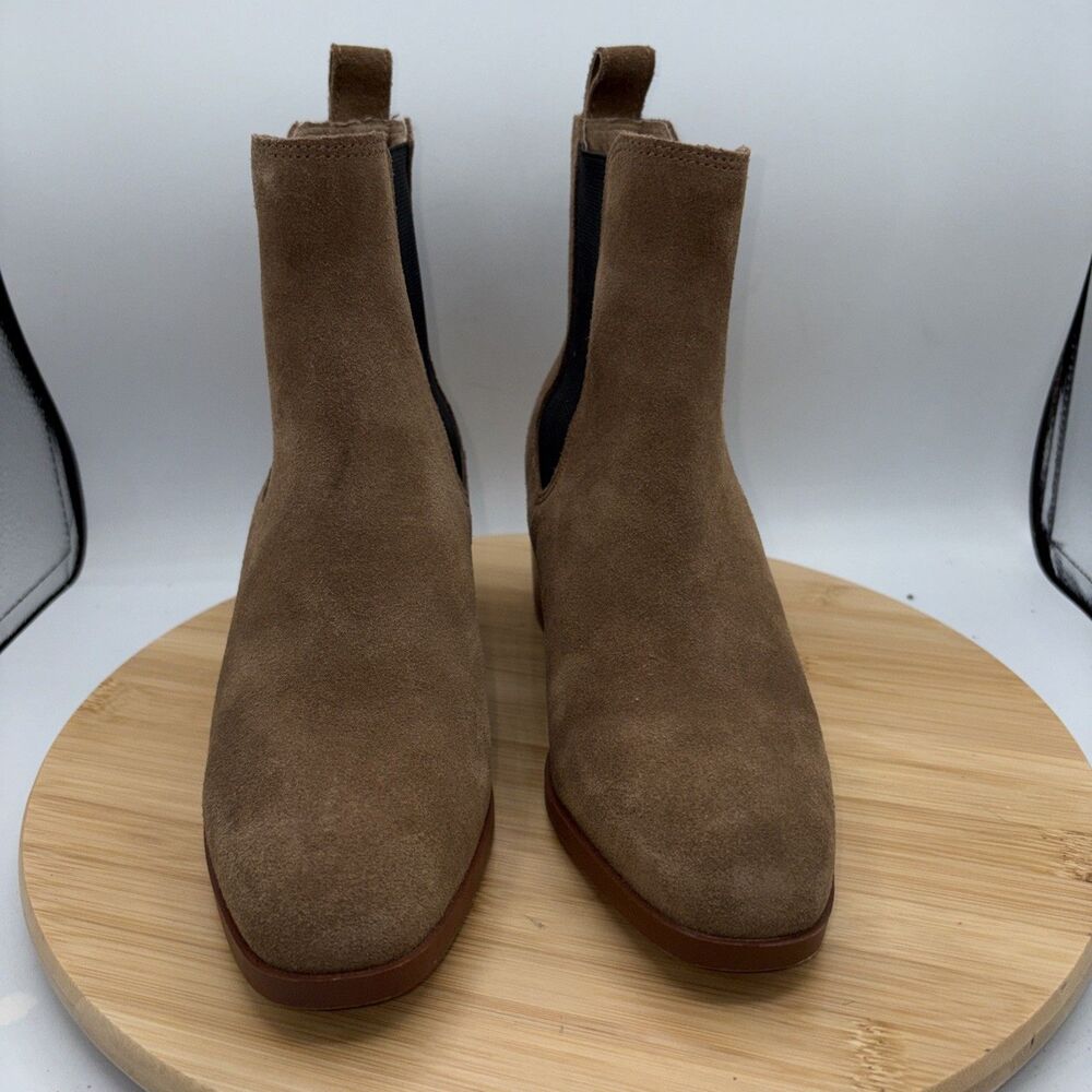 Steve Madden Rockwell Chelsea Boots Womens 7M Tan Suede Leather Pull On - Picture 3 of 9